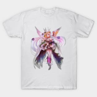 Cute anime Japanese cartoon lenaria cool graphic feminine anime art wing lady T-Shirt